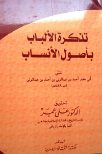 كتاب تذكرة الألباب بأصول الأنساب  لـ أبي جعفر أحمد بن عبد الولي بن أحمد بن عبد الولي (ت488هـ)